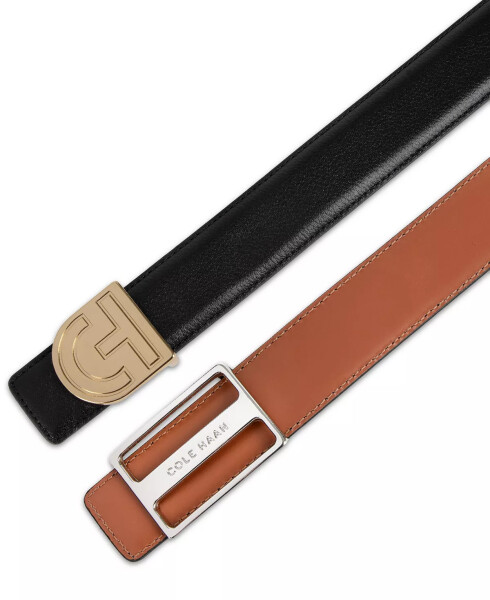 Men's Interchangeable Buckle Belt Set Tan/Black - 1