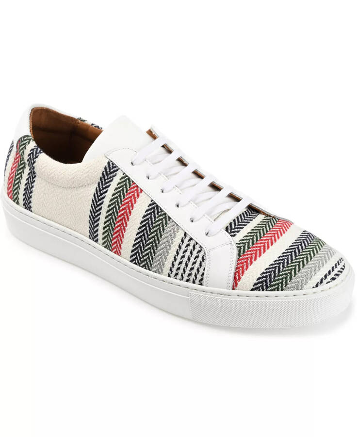 Men's Jack Handcrafted Leather and Water-repellent Sneakers Stripe - 1