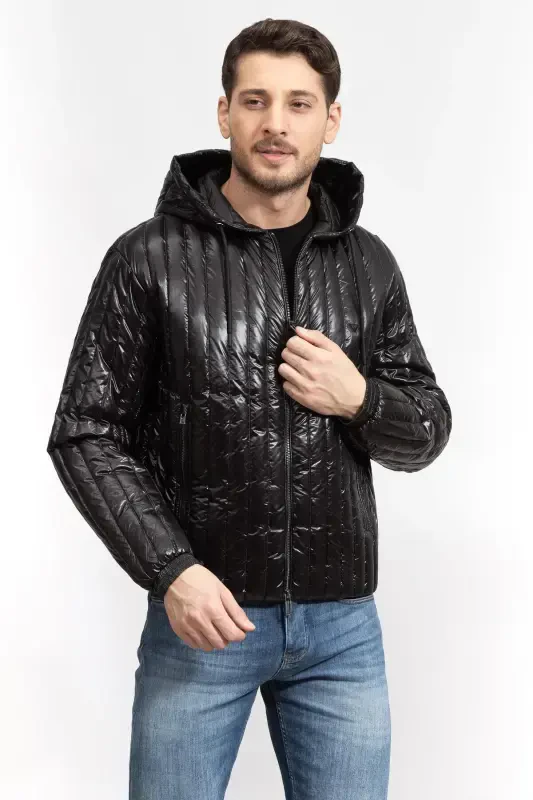 Men's Jacket-Black - 2