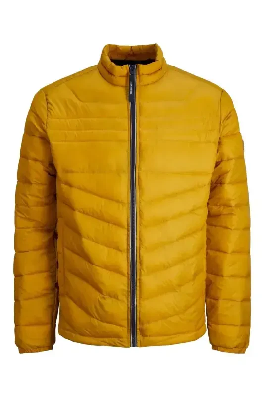 Men's Jacket Yellow 12211788 Jjehero Puffer Collar Noos-MUSTARD - JACK & JONES