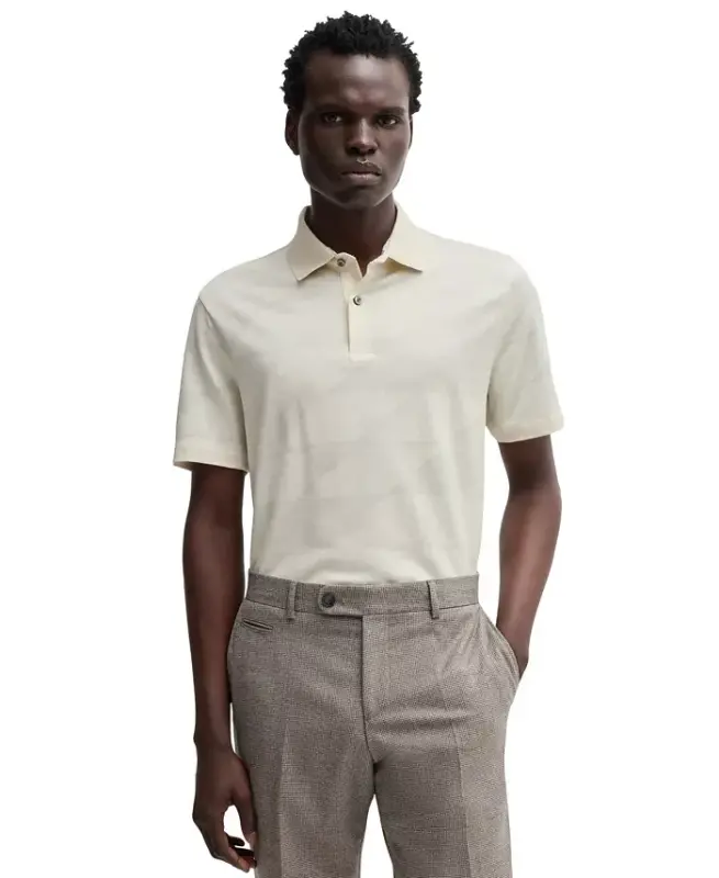 Men's Jacquard Polo - 1
