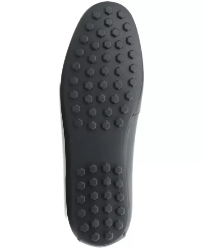 Men's Jasonn Leather Slip-On Bit Driving Loafers, Exclusively at Modazone-Black Leather - 5