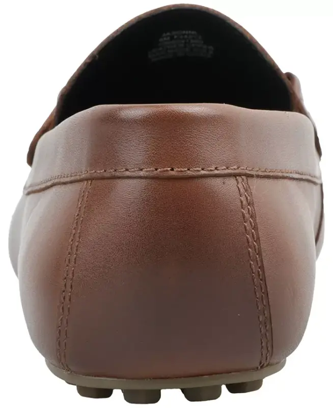 Men's Jasonn Leather Slip-On Bit Driving Loafers, Exclusively at Modazone - Cognac - 3