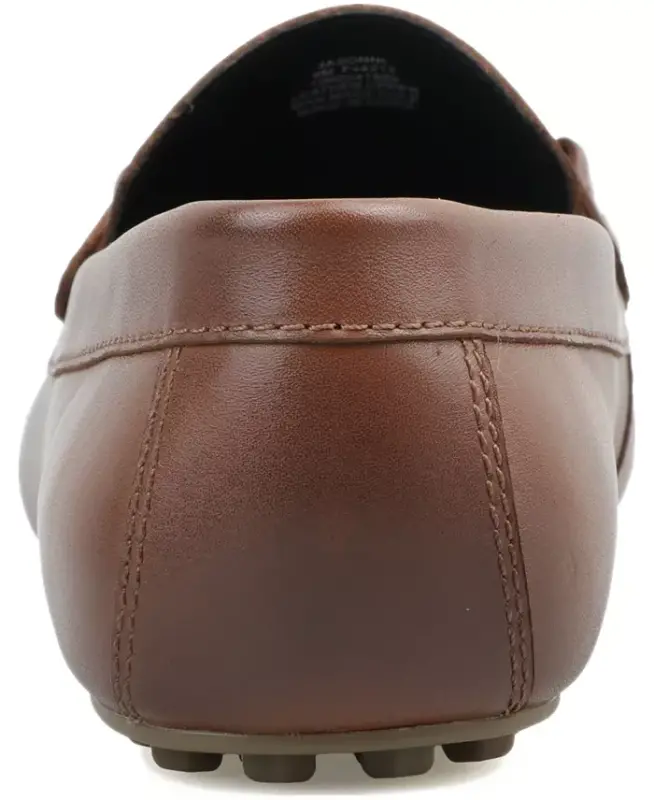 Men's Jasonn Leather Slip-On Bit Driving Loafers, Exclusively at Modazone - Cognac - 4