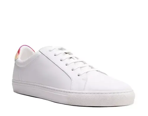 Men's Jay Casual Low Top Fashion Sneaker-White/rainbow - 1
