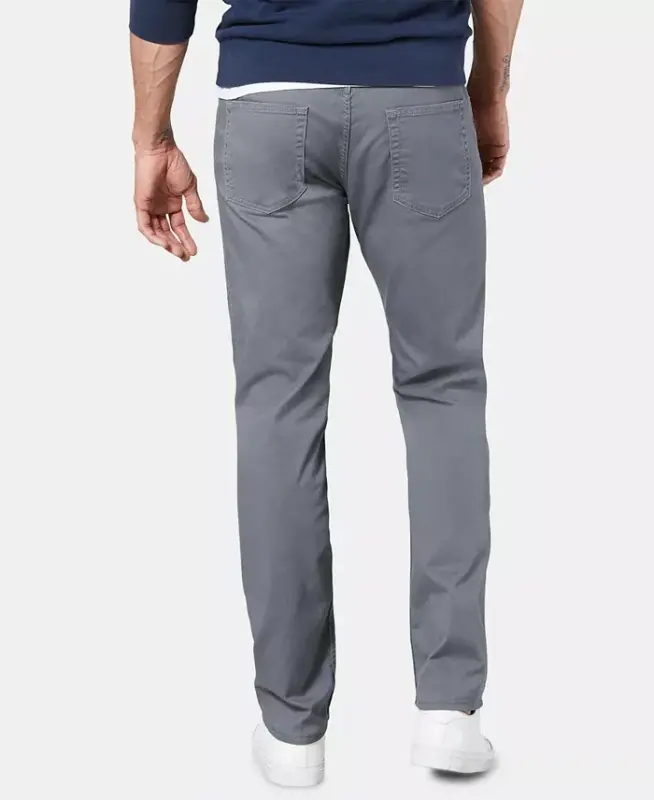 Men's Jean Cut Straight-Fit All Seasons Tech Khaki Pants-Burma Grey - 2