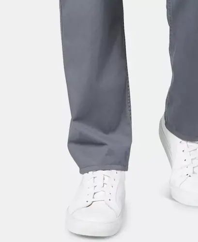 Men's Jean Cut Straight-Fit All Seasons Tech Khaki Pants - Burma Grey - 5