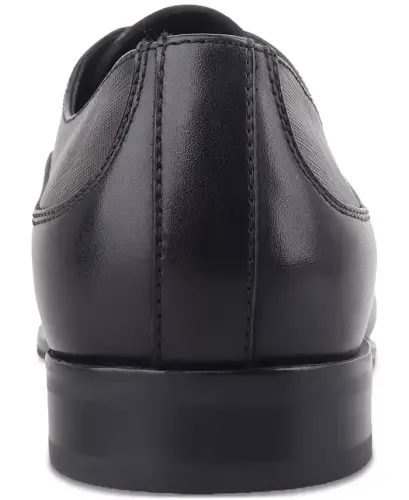 Men's Jefferson Leather Dress Shoes, Exclusively at Modazone-Black Leather - 3