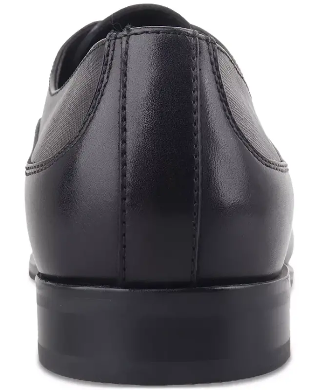 Men's Jefferson Leather Dress Shoes, Exclusively at Modazone-Black Leather - 3