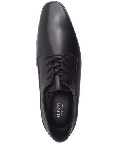 Men's Jefferson Leather Dress Shoes, Exclusively at Modazone-Black Leather - 4