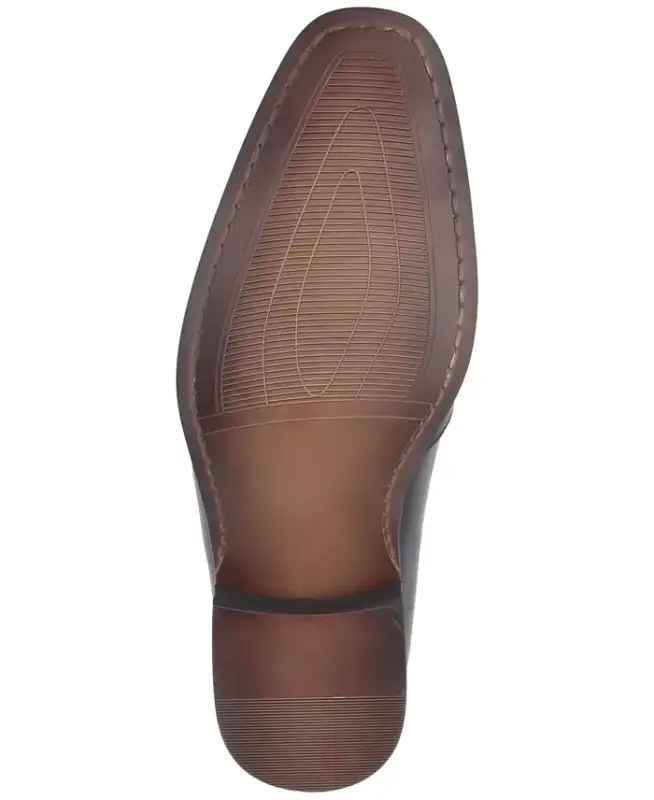 Men's Jefferson Leather Dress Shoes, Exclusively at Modazone-Black Leather - 5