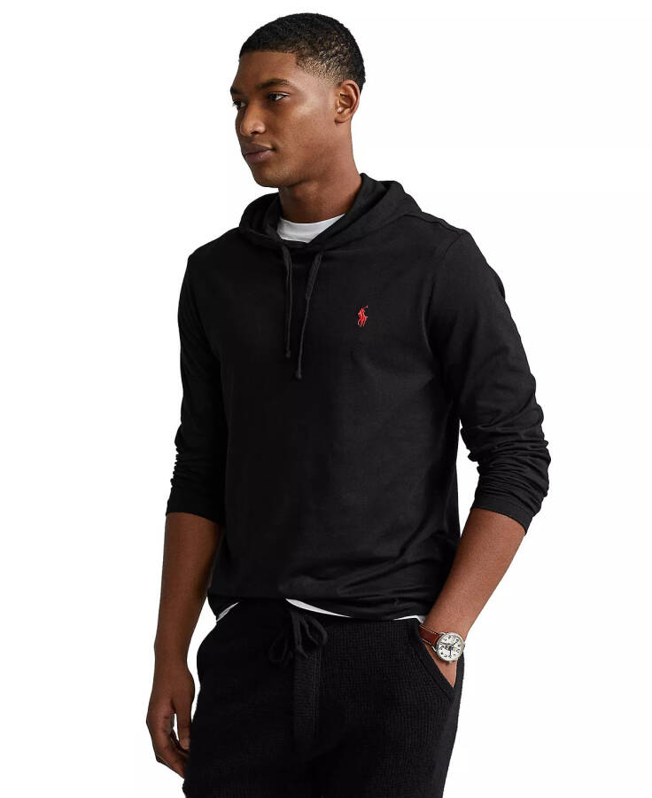 Men's Jersey Hooded T-Shirt Black - 1