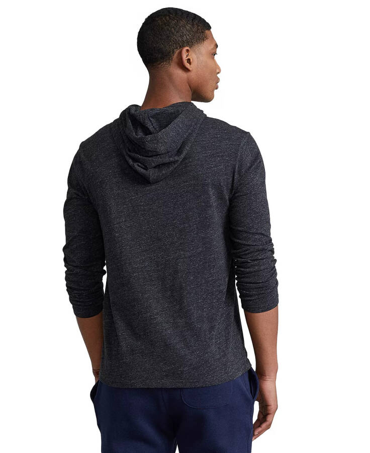 Men's Jersey Hooded T-Shirt Black Heather - 4