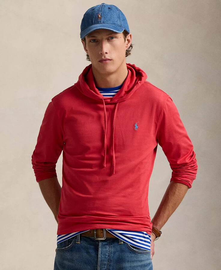 Men's Jersey Hooded T-ShirtRed - 1