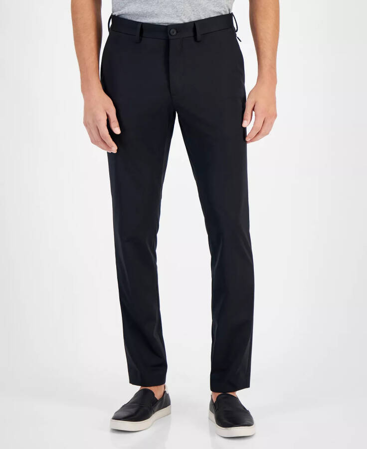 Men's Jet Set Slim-Fit Stretch Tech Pants Black - 1