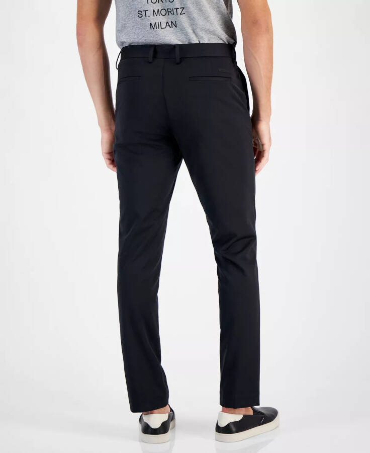 Men's Jet Set Slim-Fit Stretch Tech Pants Black - 3