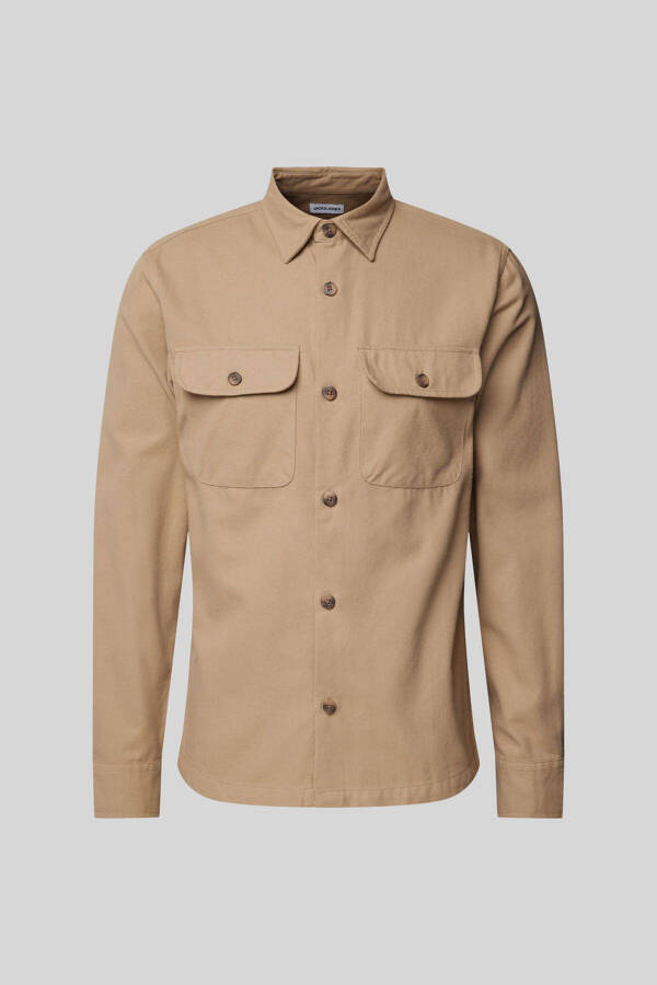 Men's JJDARREN Flannel Shirt LS - Beige - 3