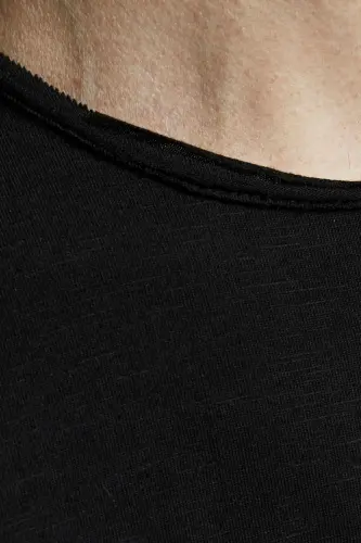 Men's Jjebasher Crew Neck T-shirt 12182498 Black-Black - 4