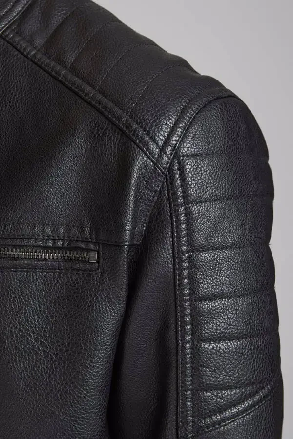 Men's Jjerocky Leather Jacket 12147218 - 5