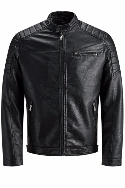 Men's Jjerocky Leather Jacket 12147218 - 7
