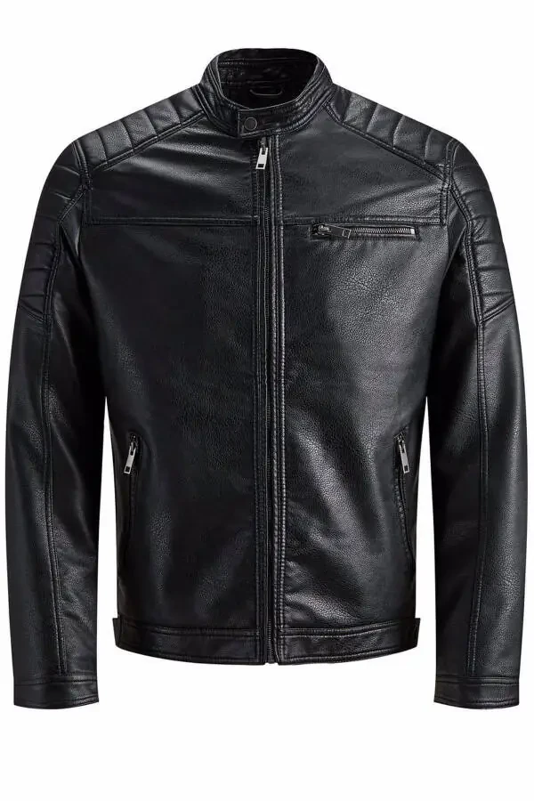 Men's Jjerocky Leather Jacket 12147218 - 7