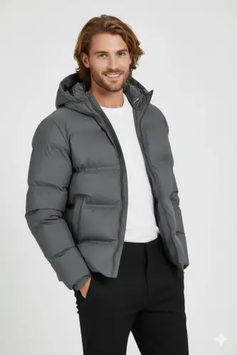 Men's Jjworld Hooded Puffer Jacket - 5