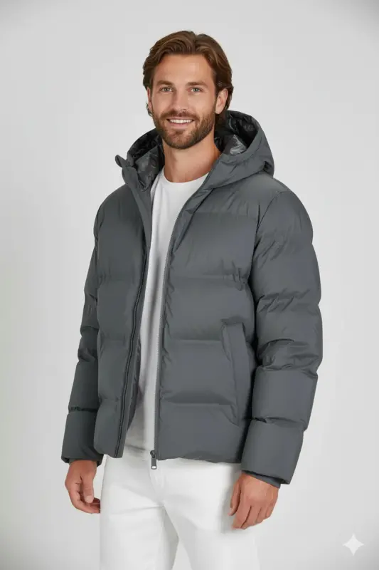 Men's Jjworld Hooded Puffer Jacket - 6