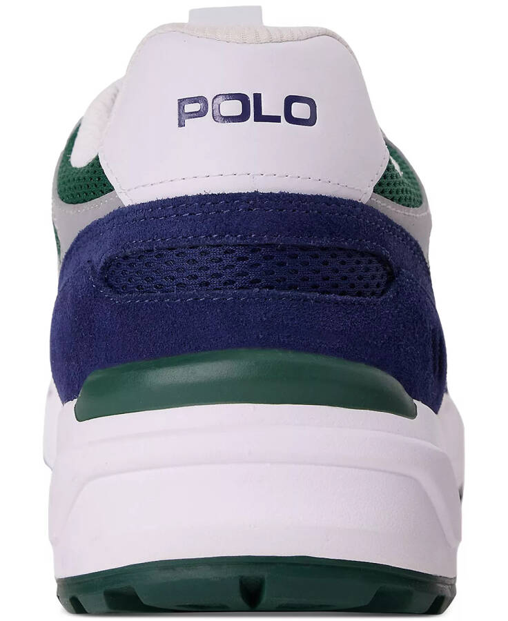 Men's Jogger Lace-Up Sneakers Navy/Bianco/Green - 3