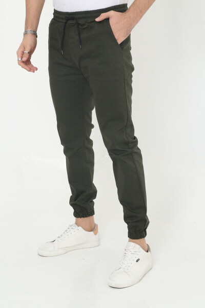 Men's Jogger Pants with Elastic Waistband - 8