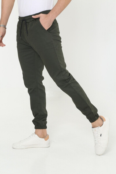 Men's Jogger Pants with Elastic Waistband - 9