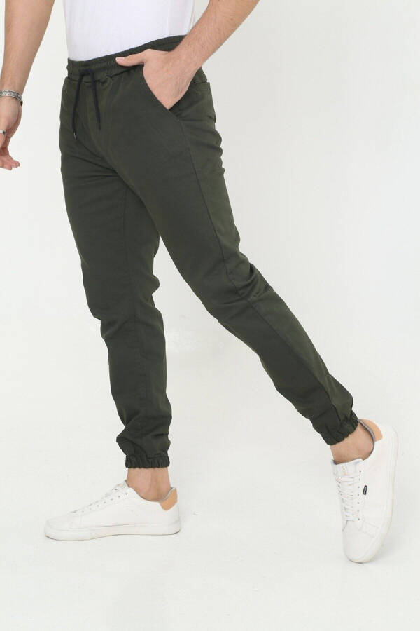 Men's Jogger Pants with Elastic Waistband - 3