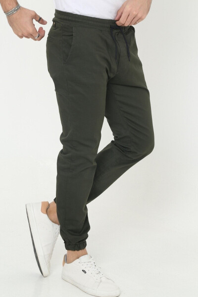 Men's Jogger Pants with Elastic Waistband - 5