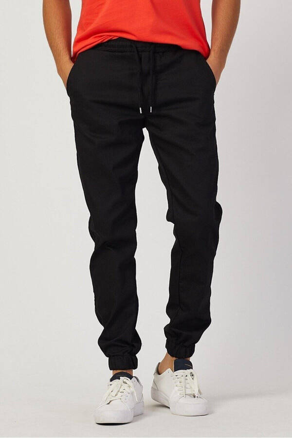 Men's Jogger Pants with Elastic Waistband - 1