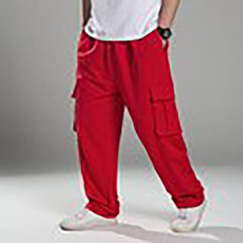 Mens Joggers with Pockets Casual Open Bottom Wide Leg Elastic Waist Sweatpants Thick Works Cargos Track Pants - 7