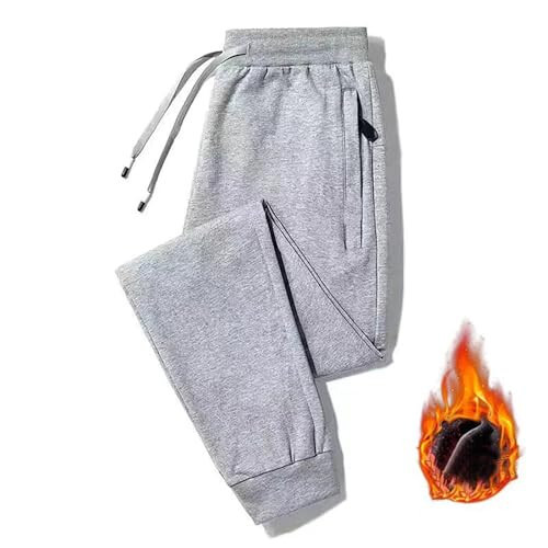 Mens Joggers with Zipper Pockets - Comfy Cinch Bottoms Big and Tall Sweatpants Thick Outdoor Cargos Sweats Pants - 3