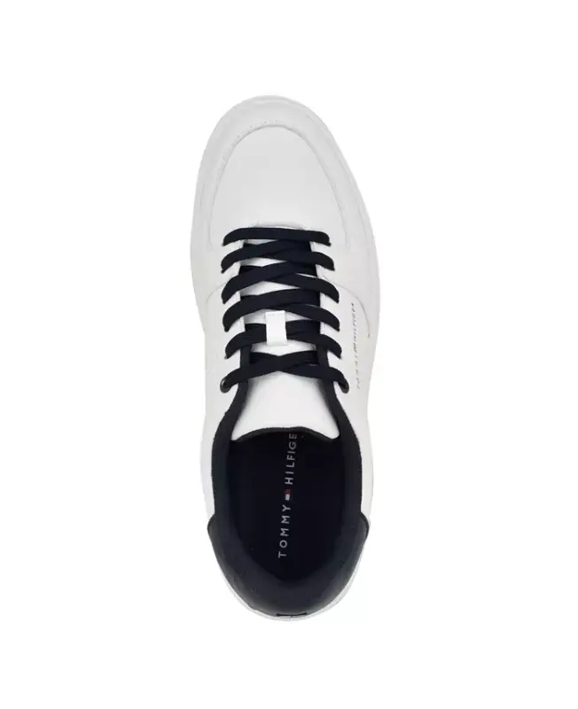 Men's Jorian Fashion Lace Up Sneakers-White/navy - 4