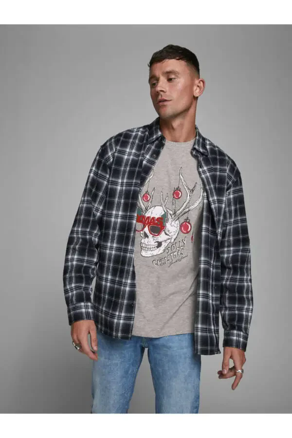 Men's Jorskulljoy Tee Ss Crew Neck Xmas T-shirt - 4