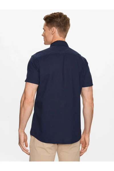 Men's JPRBLUSUMMER SHIELD SHIRT S/S LN Shirt - Navy - 6