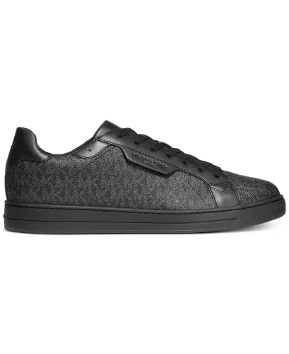Men's Keating Mini Logo Fashion Sneakers-Black - MICHAEL KORS (1)