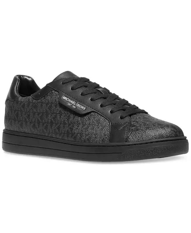 Men's Keating Mini Logo Fashion Sneakers-Black - 5