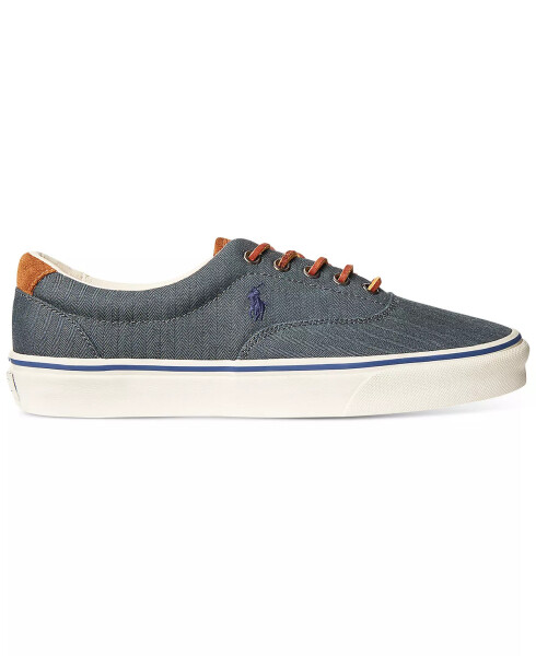 Men's Keaton Suede-Trim Herringbone Sneaker Navy - 3