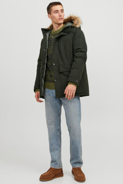Men's Khaki Jacket (Model Code: 12236096) - 3