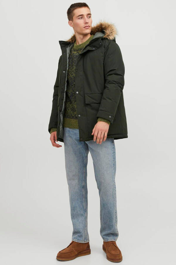 Men's Khaki Jacket (Model Code: 12236096) - 3
