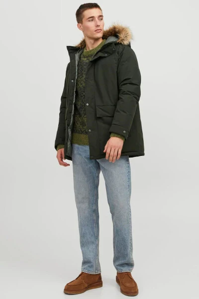 Men's Khaki Jacket (Model Code: 12236096) - 3