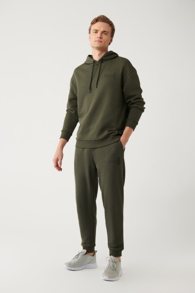 Men's Khaki Jogger Sweatpants - 8