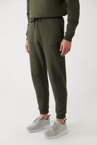 Men's Khaki Jogger Sweatpants - 10