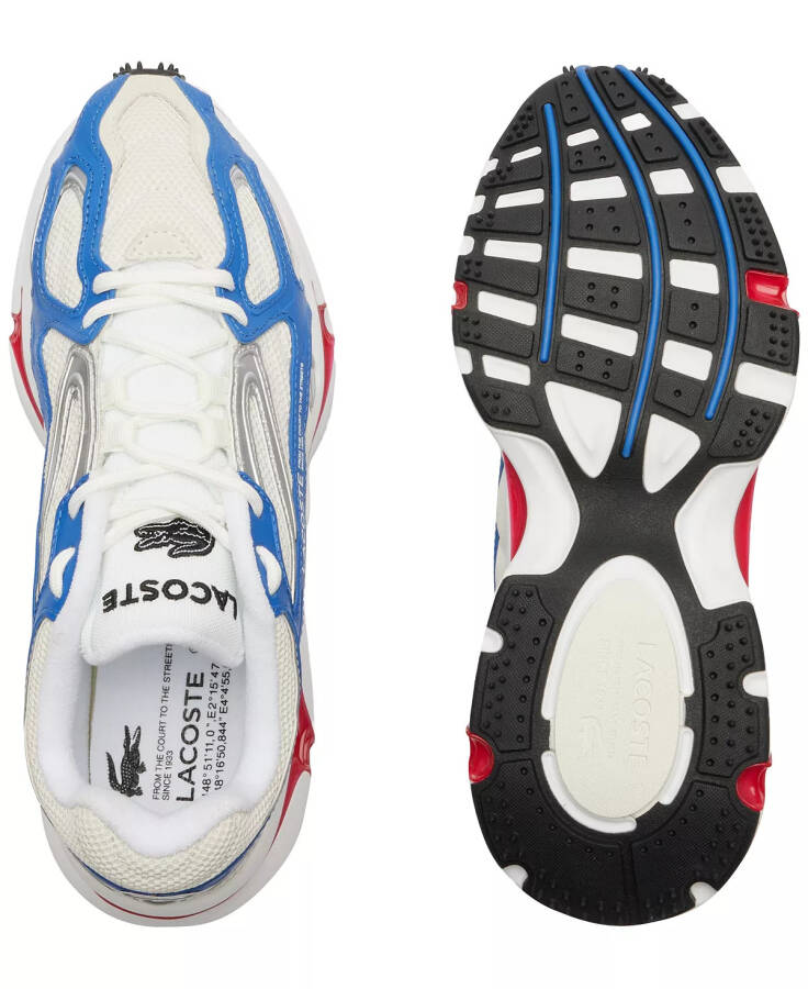 Men's L003 2K24 Lace-Up Running Sneakers White/Red/Blue - 5