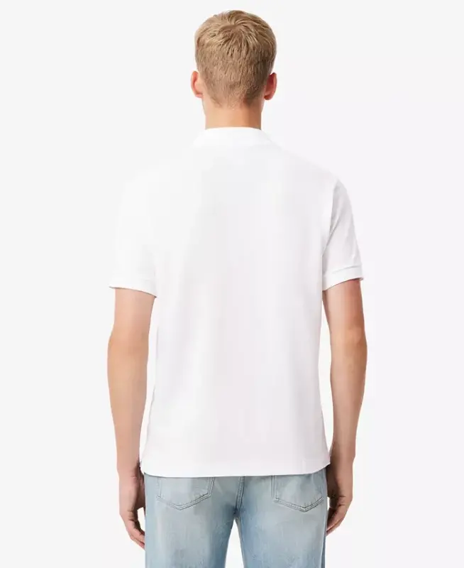 Men's L.12.12 Classic-Fit Short-Sleeve Piqué Polo Shirt-001 - White - 4