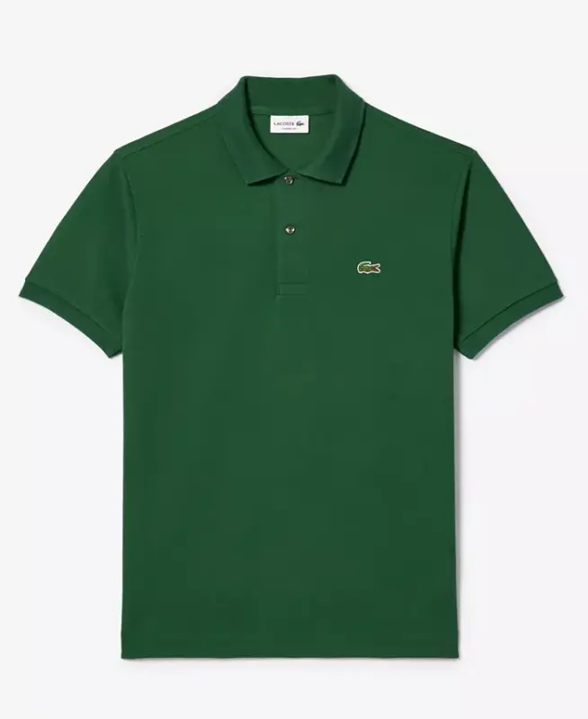 Men's L.12.12 Classic-Fit Short-Sleeve Piqué Polo Shirt-132 - Green - 5