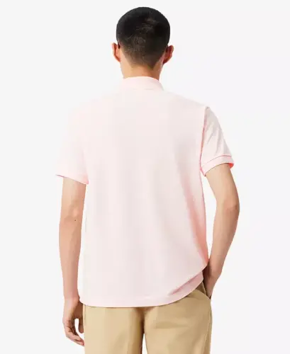 Men's L.12.12 Classic-Fit Short-Sleeve Piqué Polo Shirt-T03 - Flamingo Pink - 5